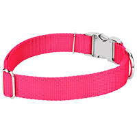 Kingtale Collier pour chien en nylon de qualité supérieure avec boucle en métal pour petites, moyennes et grandes races Vibrant 9 couleurs au choix