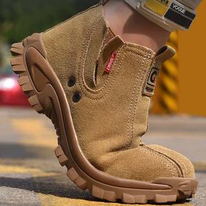 Beste Prijs Herenfabriek Gebruik Winter Snowboots Rits Kant Constructie Warme Binnenzool Stalen Neus Slip - Product Image 1