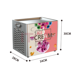 OEM卸売価格 ミニアイスクリームロールマシン 冷凍機 タイ風炒めアイスクリームロールマシン - Product Image 6