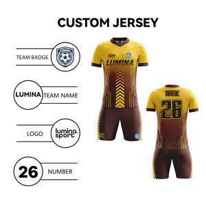 Ensemble de football personnalisé avec logo en sublimation intégrale, unisexe, hommes, femmes, club, <span class=keywords><strong>maillot</strong></span> d'entraînement professionnel pour match - Product Image 3