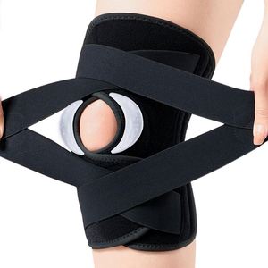 Rodillera ajustable con estabilizadores laterales ACL menisco lágrima soporte artritis alivio del dolor rodillera para hombres y mujeres - Product Image 1