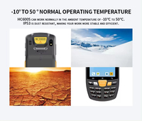 Terminal portable industriel robuste HC600S avec scanner de codes-barres Android 12 de 4 pouces, collecteur de données pour puits pétrolifères, OEM gratuit