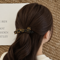 Barrette à cheveux en acétate motif chat mignon et banane, style coréen, motif écaille de tortue et léopard, accessoire quotidien et de fête pour femme