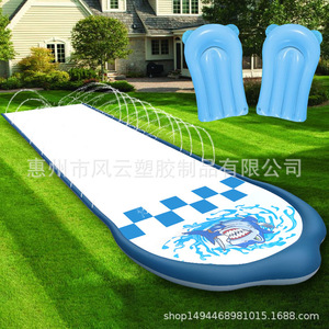 Water Slide Inflatable Lawn Sprinkler 655x155cm PVC Outdoor Kids Water Mat With Spray Feature For Backyard Fun - Product Image 3