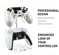 Soporte Transparente de Acrílico para Dos Controles de Juego, Soporte Universal para PS5, Xbox y Switch