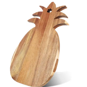 <span class=keywords><strong>Planche</strong></span> de service en bois d'acacia en forme d'ananas, plateau en bois original pour fruits, fromages et apéritifs - Product Image 2