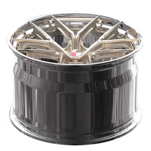 Rines de Aluminio Forjado de Dos Piezas Personalizados, Pulidos, de 18-22 Pulgadas, 5X130 PCD, Nuevos, con 3 Años de Garantía, Capacidad de Carga 950-1300KG - Product Image 2