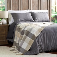 Plaids d'extérieur légers style ferme, classiques, en cachemire épaissi, à motif écossais et à imprimé buffle, pour lit et canapé