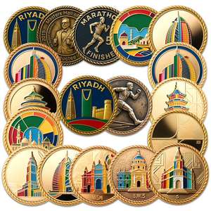공장 맞춤형 중동 관광 기념품 동전 도시 랜드 마크 선물 GRADIENT 전기도금 색상 토큰 박물관 문화 상품 - Product Image 1