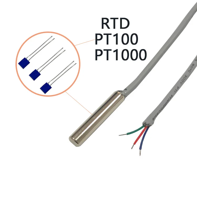 Jinlongbao Nhà Máy Tốt Nhất Bán Rtd Pt 100 Ohms Chip Tùy Chỉnh Cảm Biến Nhiệt Độ PT100 PT1000