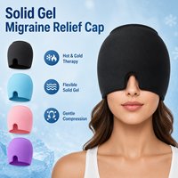 Bandeau réutilisable chaud/froid en gel solide flexible pour le soulagement des migraines, idéal pour le front, les tempes et la zone des yeux, pour un refroidissement et un repos à domicile