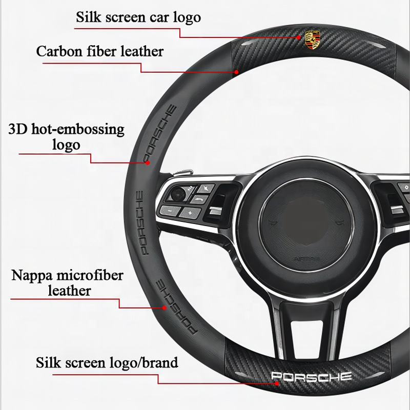 Honda Vezel Carbon Fiber Steering Wheel Cover | Custom Fit Non-Slip | TR-B006