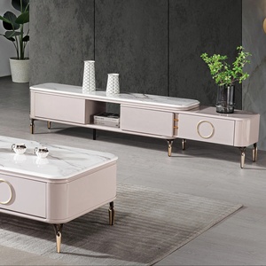 Mueble de TV de Lujo Moderno para Salón, Mueble para Chimenea, Mueble de TV de Pie, Diseños de Gabinetes para Sala de Estar, Mueble de TV Moderno para Café - Product Image 4