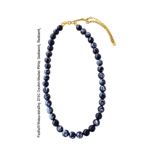Collier à perles tendance en acier inoxydable 316L avec placage or PVD, durable et résistant - Product Image 2