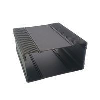 Kotak kontrol PC Mini ekstrusi aluminium CNC penutup instrumen elektronik pemasok daya anoda ukuran kustom
