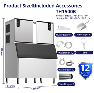 Naixer CE Large Commercial <b>Ice</b> Cube Maker <b>Machine</b> 500kg 1000kg 1300kg 2000kg Per Day Modular Nugget for Bar/Cafe Guangzhou <b>Ice</b> M - Product Image 6