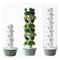 Système de tour de culture hydroponique verticale personnalisable pour la maison, le jardin et la ferme Pots de fleurs et jardinières durables