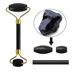 Natural Two-Sided Jade Facial <strong>Roller</strong> &amp; Gua Sha Set Face &amp; <strong>Neck</strong> Massager Beauty Tool - Product Image 2
