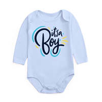 Combinaisons pour bébés nouveau-nés à manches longues, impression graphique personnalisée, coton peigné, barboteuse pour bébé pour l'automne et l'hiver, vêtements pour nourrissons