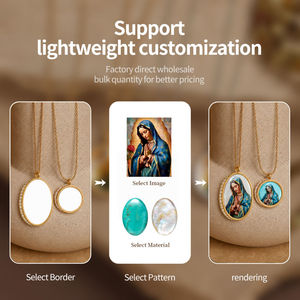 <span class=keywords><strong>Divino</strong></span> Nino Jesus Anhänger Charm Präzisions-Miniaturkunst 316L Edelstahl Perlmutt Kindergeschenk für Segen und Taufe - Product Image 3