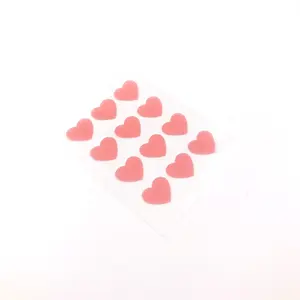 Pink Heart Peach Slices Hydrocolloid Acne Pimple Patch Dot