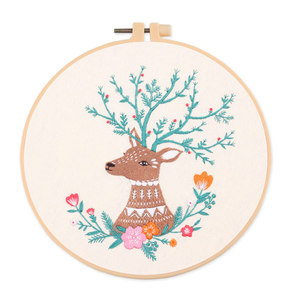2025 promoción regalo personalizado bordado punzón aguja Kit Natural fácil <span class=keywords><strong>punto</strong></span> <span class=keywords><strong>de</strong></span> <span class=keywords><strong>cruz</strong></span> <span class=keywords><strong>mariposa</strong></span> 4 Uds DIY bordado Kits para principiantes - Product Image 5