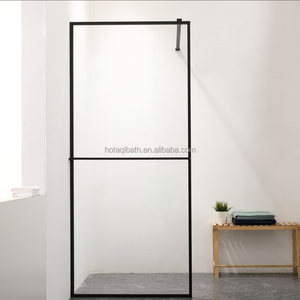 Paroi de douche coulissante sans cadre HOTAQI H-P36, verre trempé de 6 mm d'épaisseur, design droit, garantie 5 ans, salle de <span class=keywords><strong>bain</strong></span> - Product Image 5