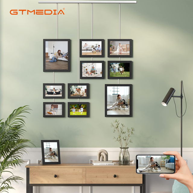 Smart Wifi Digital Photo Frames and Video Electronic Digital Photo Frame 8 10.1 13.3 15.6 Inch Support Custom LOGO