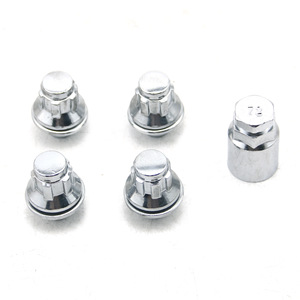 น็อตล้อกันขโมย M12x1.5 เหล็กสีเงิน สำหรับล้อรถยนต์ ชุดอัพเกรด 4+1 - Product Image 2