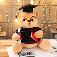Ours en peluche super doux, modèle Docteur, avec chapeau, jouet en peluche, cadeau de remise de diplôme, anti-stress, lavable, personnalisable, ODM, caractéristiques PP