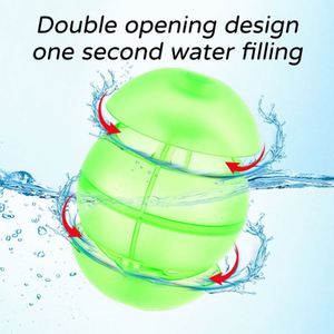 Ballons d'eau en silicone auto-scellants avec logo personnalisé, jouets bombes à eau, ballons d'eau réutilisables pour enfants, été, piscine, plage - Product Image 2