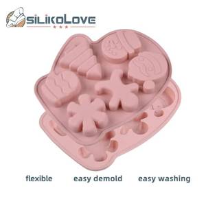 Popular Product 2025 Christmas <b>Silicone</b> Cake Round Chocolate Tree and Snowflake Mold DIY - Product Image 3