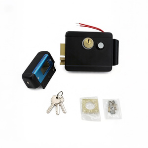Kit de Cerradura Eléctrica Impermeable <span class=keywords><strong>para</strong></span> Portón Exterior con Botón Pulsador y Placa de Cubierta 12-24V CC con Instrucciones de Instalación - Product Image 3