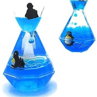 OEM/ODM vente en gros fait à la main écologique anniversaire nouveau Design eau rempli d'huile liquide minuterie mouvement sablier pour soulager le stress