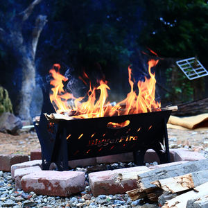 Calentador para acampar al aire libre Brasero de metal plegable No hierro fundido Quema de madera Firebowl Fire Pit - Product Image 2