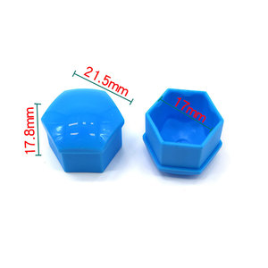 Bouchons de valve de pneu hexagonaux rouges anti-poussière de 21,5 mm pour moyeu de roue de voiture T39 - Product Image 4
