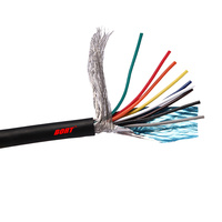 Câble blindé UL2725 30V à quatre conducteurs, gaine en PVC, paire torsadée blindée en feuille d'aluminium, fil électrique pour signal de communication