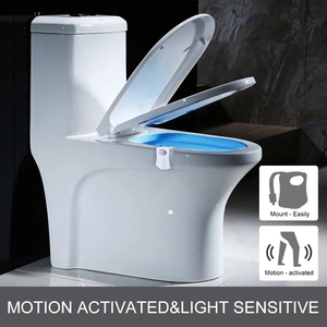 Smart PIR <b>Motion</b> <b>Sensor</b> Toilet Seat Night <b>Light</b> 8 Colors Waterproof Backlight for Toilet Bowl <b>LED</b> Luminaria Lamp WC Toilet <b>Light</b> - Product Image 5