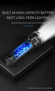 Type-C Charging Long Range Strong Light Flashlight 8 Light Lithium Battery Ultra Bright Outdoor LED Flashlight