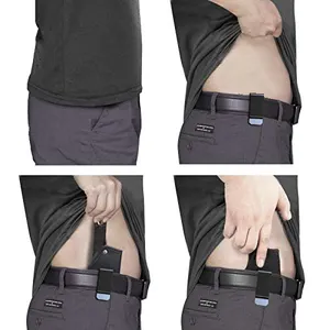 Universal Concealed Carry Black Holster with Magazine IWB Holsters Right and Left Hand Compact Full Size