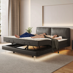 Ergonomic nữ hoàng có thể điều chỉnh giường Cơ sở không dây điều khiển từ xa Thì Thầm yên tĩnh động cơ bền độc lập đầu chân nghiêng nệm - Product Image 4