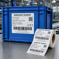 Étiquettes d'expédition personnalisées avec code-barres, autocollantes, transfert thermique, pour la logistique d'entrepôt et le suivi des stocks