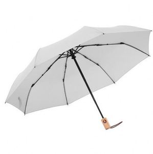 Most Popular Automatic <b>Windproof</b> 3 Advertising Folding <b>Umbrella</b> With Wooden Handle - Product Image 5