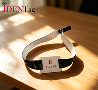Bracelet en tissu NFC RFID jetable NTAG215 13,56 MHz, bracelet tissé pour carnaval, fête, activité en plein air, gestion de foule