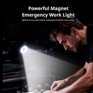 Lampe torche magnétique multifonctionnelle, mini lampe de travail LED rechargeable haute luminosité pour extérieur et éclairage d'appoint - Product Image 2