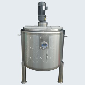 Cuve de mélange de lotion cosmétique chauffée électrique en acier inoxydable Ace, avec agitateur, 100L, 300L, 500L, avec homogénéisateur - Product Image 1