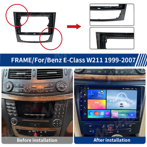 Meihua Android DVD Player kit per cruscotto <span class=keywords><strong>Mercedes</strong></span> Benz W211 1999-2007 fasciale con cavo di garanzia di 1 anno - Product Image 2