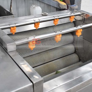 Công nghiệp 800 mét bàn chải con lăn cà rốt khoai tây rửa và máy lột - Product Image 2