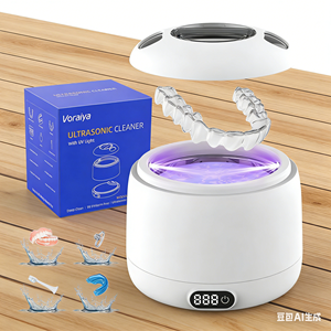Limpiador Ultrasónico Eléctrico Mini de Tipo Dividido con Luz UV para Aparatos Dentales, Retenedores y Ortodoncia - Uso Doméstico - Product Image 5