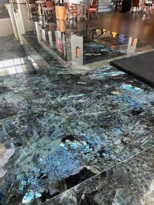 Premium Halcyon <strong>Blue</strong> Dolomite Slab Polished Eco-Friendly Waterproof Kitchen Villa <strong>Countertop</strong> Island Wall Customized Size - Product Image 2